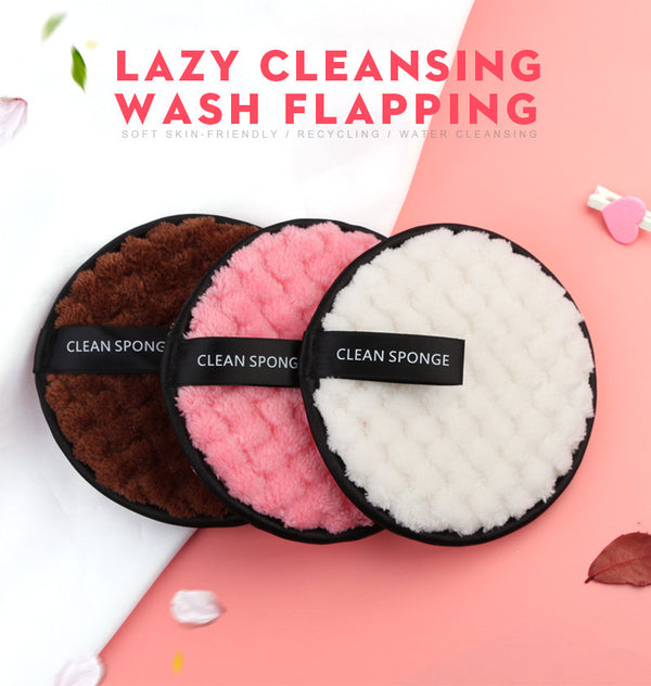 🧼 Reusable Makeup Remover Sponge – Short Hair Wash

