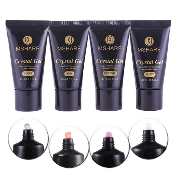 🍑 Peach Poly Gel – Soft & Subtle Look

