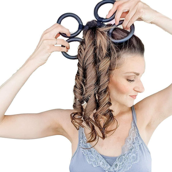 💇‍♀️ Stylish Updos with Heat-Free Garland Curler Gadget

