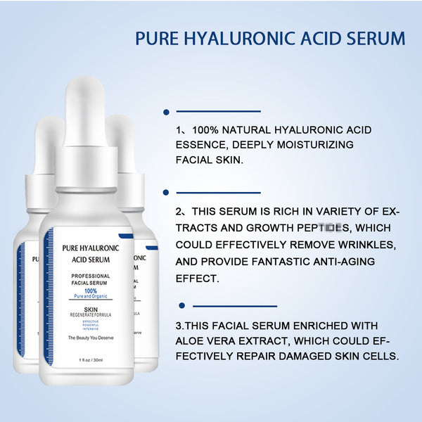 🌿 Clean Beauty – Pure Hyaluronic Acid Serum

